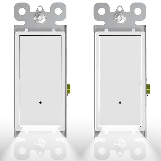 2Pack SOZULAMP Illuminated Light Switch-Single Pole Wall Switch by SOZULAMP