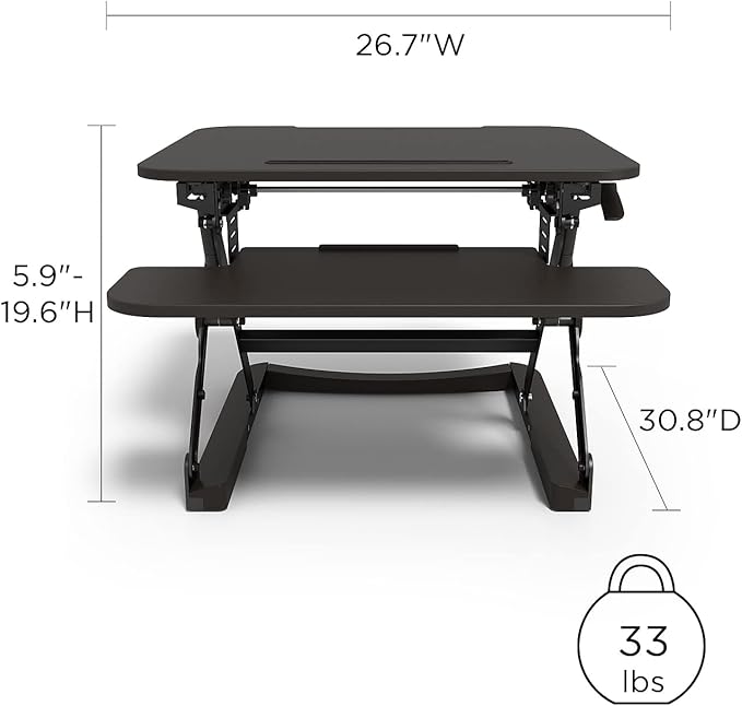 Union & Scale Staples Flexfit 27-inch Adjustable Desk Riser - Image 3