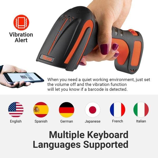 Tera Pro Industrial Wireless Barcode Scanner 2D QR 1D Bar Code Reader 2.4G - Image 6