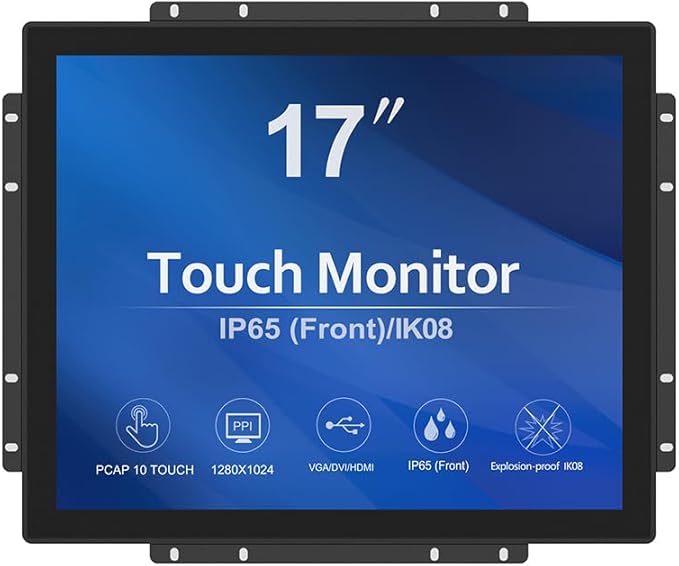 GreenTouch 17 Inch 10 Points Open Frame Industrial Touch Monitor by GreenTouch
