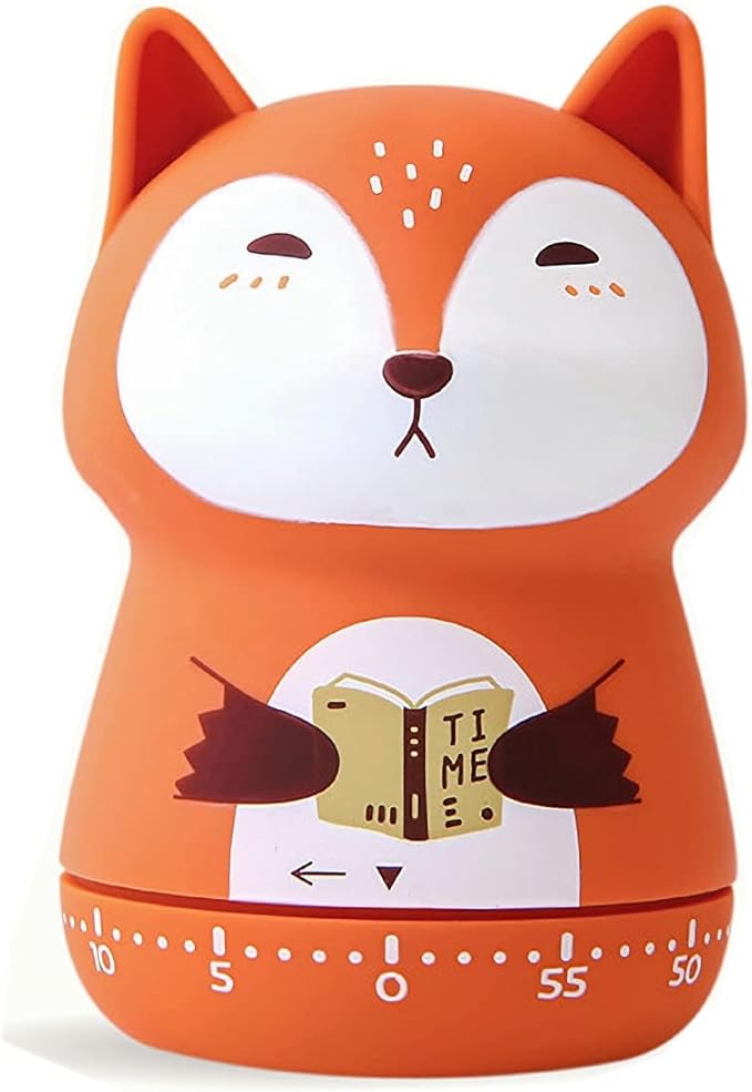 NUOSWEK Mechanical Kitchen Timer, Cute Animal Wind Up 60 Minutes Manual by NUOSWEK