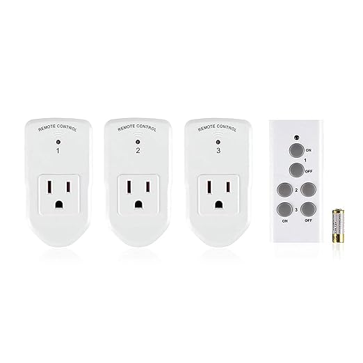 BN-LINK Wireless Remote Control Outlet Electrical Switch by BN-LINK