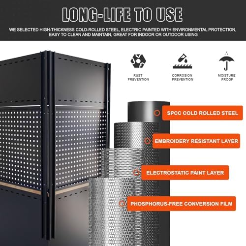 8-pcs garage storage cabinet system, black and grey, side view
