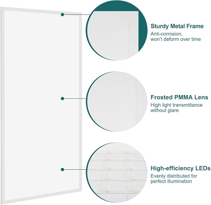 kadision 2x4 LED Flat Panel Light, 60W/50W/40W/30W/25W Adjustable, - Image 4