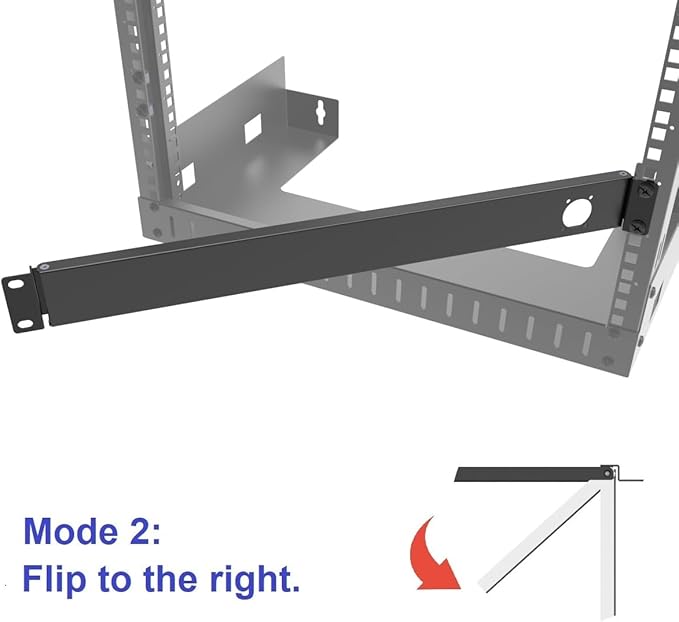 QiaoYoubang 1U Hinged Rack Panel 1D XLR HDMI Audio Rack Mount Panel - Image 4