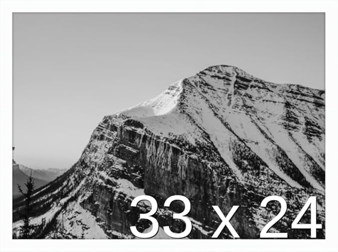 Frame It Easy 33 x 24 White Wood Frame by FrameItEasy