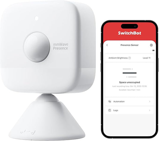 SwitchBot Smart mmWave Radar Motion Sensor, Compatible by SwitchBot