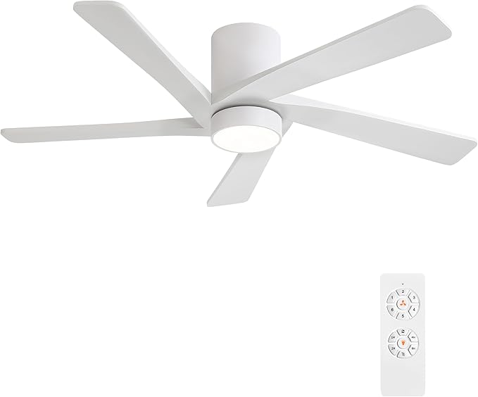 WINGBO 48 Inch Flush Mount DC Ceiling Fan by HomePage