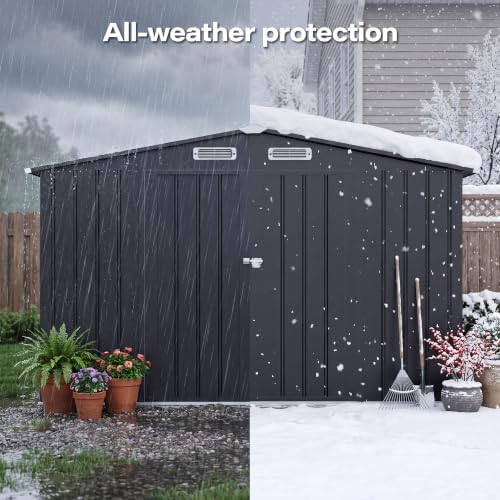 lausaint home 10 x 10 ft outdoor storage, package contents