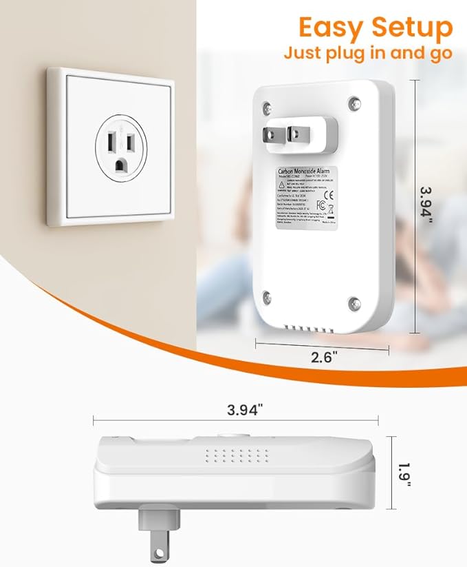 KIMROG Carbon Monoxide Detector, Plug in CO Detector - Image 5