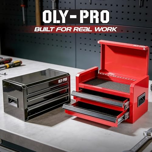mini toolbox with 2 drawers and top storage, view 9