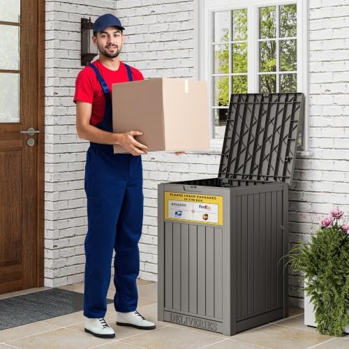 package delivery box for outside, outdoor storage box on a desk or shelf