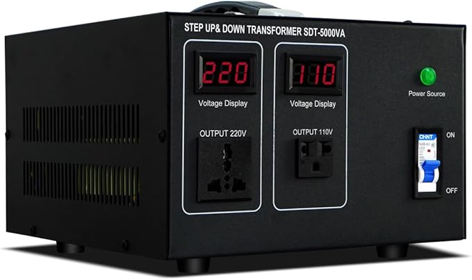 Step Down/Up Transformer 220v to 110v, 5000W Voltage Converter 110 to 220 Heavy by ZHENGXI