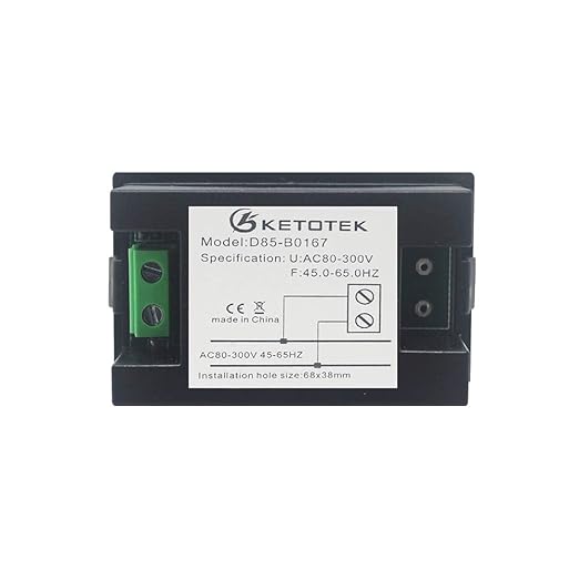 KETOTEK Digital AC Voltmeter Panel Mounting Meter AC80-300V Frequency Counter - Image 5