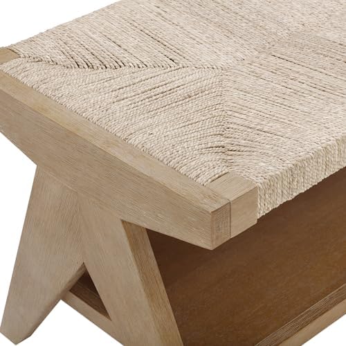 nathan james beacon bohemian bench seat with shoe, package contents