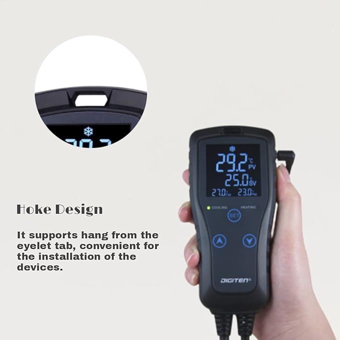 DIGITEN DTC102 Temperature Controller Outlet 2-Stage Plug in Thermostat Digital - Image 5