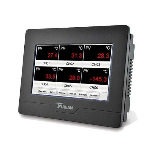 7-Inch Touch Screen 6-Zone Temperature Indicator/Panel Meter - Image 2