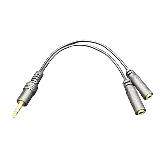 MasterStor Stereo Jack Splitter Cable3.5mm Male to 2 X Female Gold Plated - Image 7