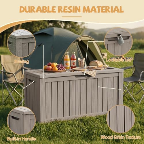 efu outdoor storage box, 170 gal gen 2, side view