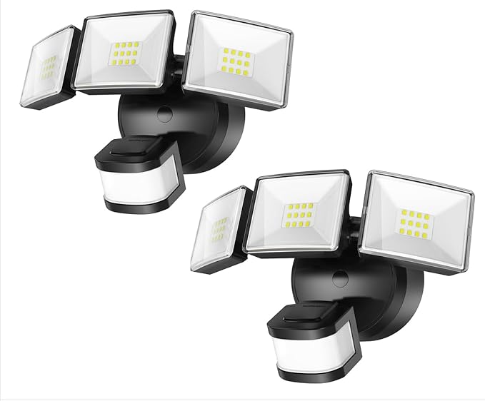OREiN 2-Pack Motion Sensor Outdoor Flood Lights, 26W 3500LM LED Security Lights by OREiN