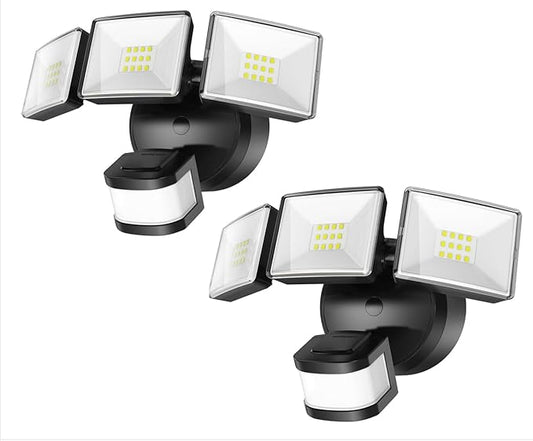 OREiN 2-Pack Motion Sensor Outdoor Flood Lights, 26W 3500LM LED Security Lights by OREiN