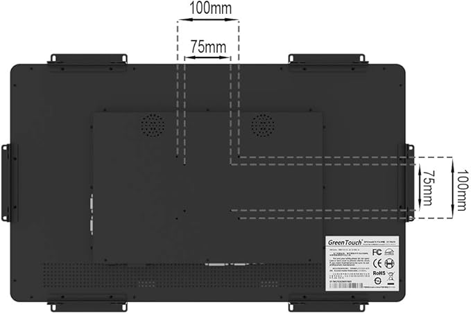 GreenTouch 27 inch 10 Points PCAP Open Frame Touch Screen LCD Display Monitors - Image 6