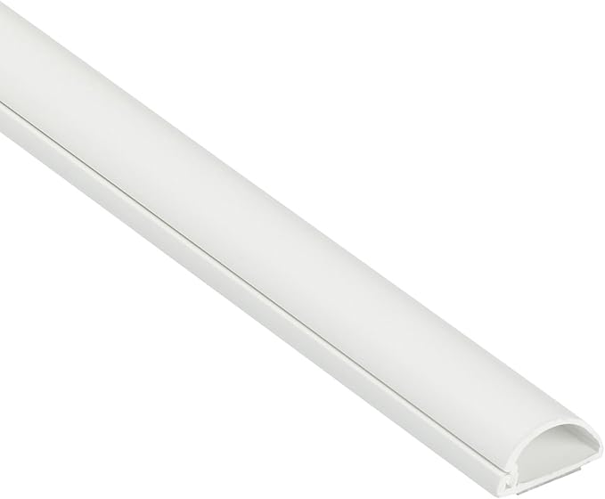 D-Line Half Round Cord Hider, Patented Cable Cover, Hide TV Wall Mount Wires by D-LineUSAinc