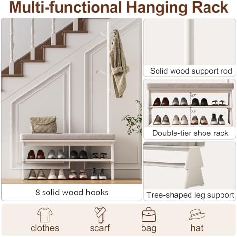coat rack with shoe storage, shoe rack with, package contents