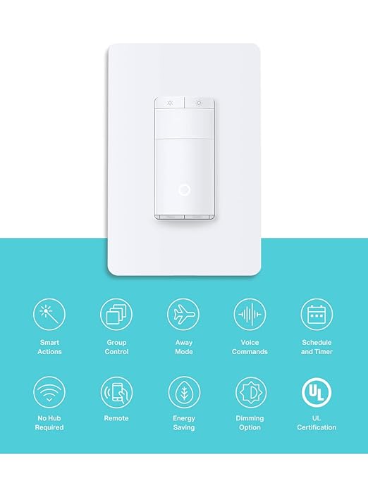 Kasa Smart Motion Sensor Switch, Dimmer Light Switch, Single Pole, Needs - Image 2