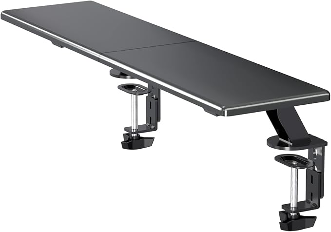 suptek Clamp-on 32 Inch Dual Monitor Desk Mount Riser Shelf Computer Stands by suptek