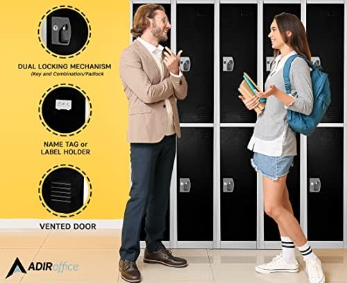 adiroffice large school locker with 2 doors 2, side view