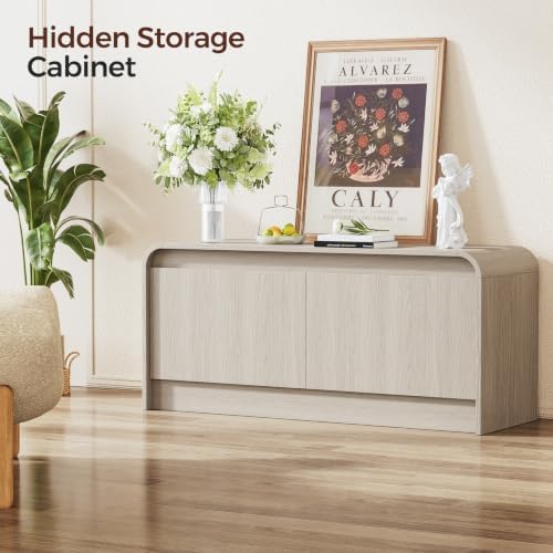 homleke modern curved entryway shoe storage bench, package contents