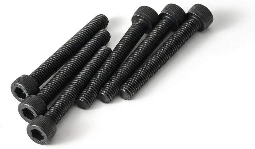 M4 x 14mm (50 Pack) Socket Head Cap Bolts with Hex Spanner, Black Oxide 304 Stainless Steel 18-8, Allen Socket Drive, Full Thread