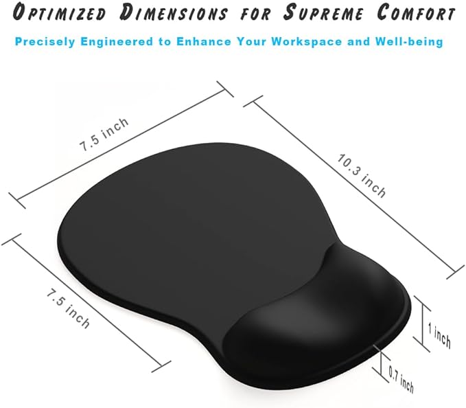 ErgoComfort Gel Wrist Rest Mouse Pad-Ergonomic Office Mousepad - Image 7