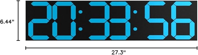 CHKOSDA Digital Wall Clock, Oversize Led Digital Clock Large Display - Image 9