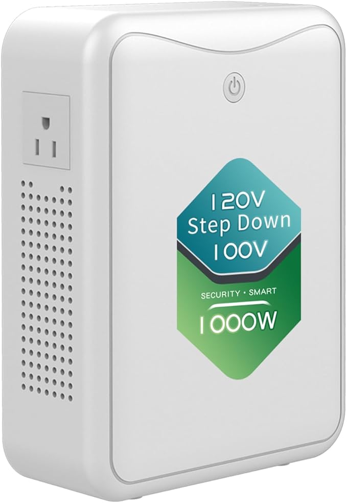 ZHENGXI 120v to 100v Voltage Converters Step Down Transformer 1000W, No Noise by ZHENGXI