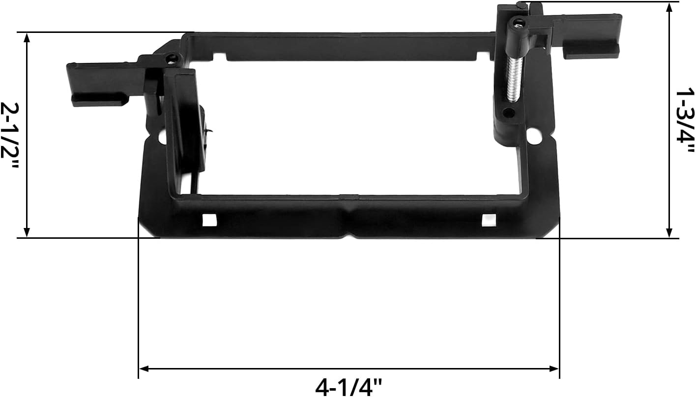 QWORK Low Voltage Mounting Bracket, 20 Pack 1 Gang Single Gang Drywall Mounting Wall Plate Bracket for Telephone Wires, Network Cables