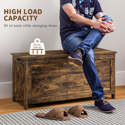 homcom storage bench cut-out handles 39.4" x 15.7", package contents