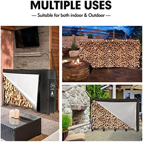 nalone 8ft outdoor firewood rack with cover&carry bag, package contents