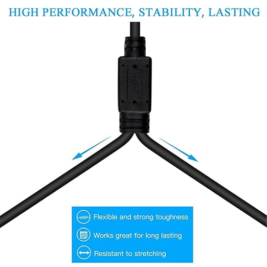 1 Male to 2 Female XLR Y Splitter Micrphone Cable, 3pin Male to Dual Female - Image 5