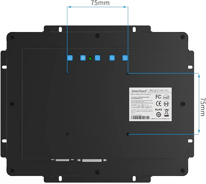 GreenTouch 9.7 Inch Open Frame 1024x768 PCAP Touch Screen Monitor, Embedded - Image 3