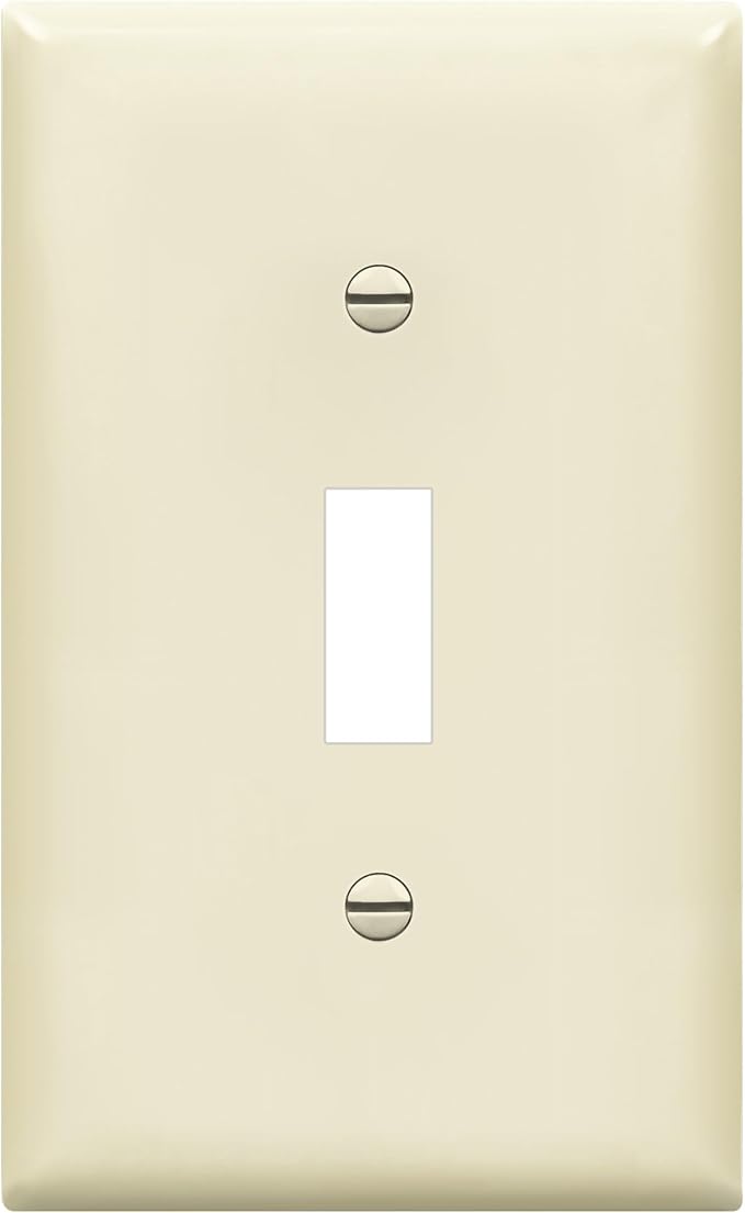 ENERLITES Toggle Switch Wall Plate, Gloss Finish, Size 1-Gang 4.50" x 2.76" by Enerlites