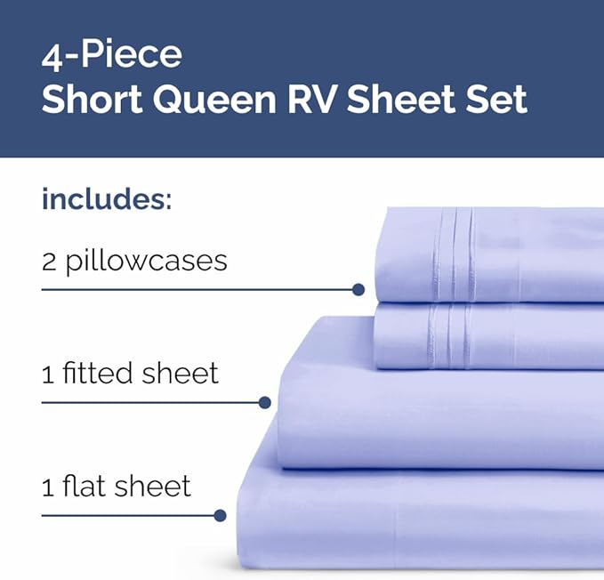 RV Short Queen Sheet Set 60 X 75 - Image 2