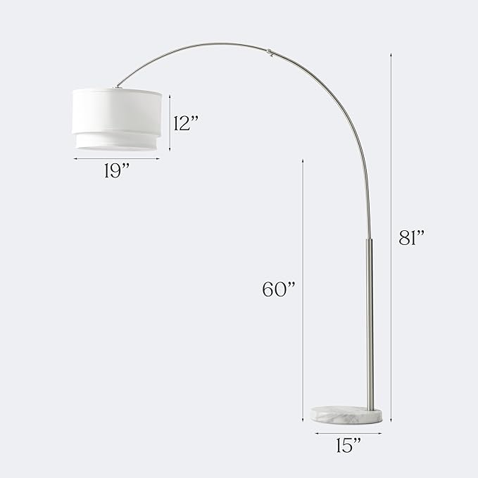Brightech Mason Arc Floor Lamp - Image 5