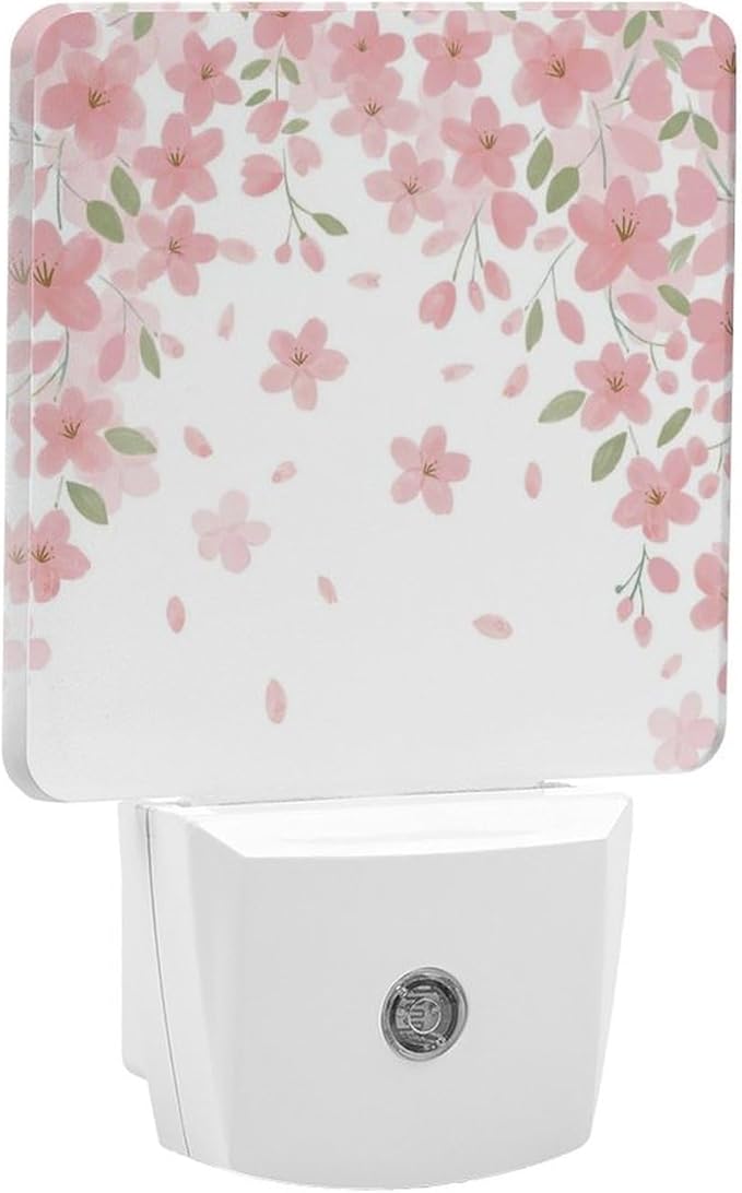 Falling Flowers Night Light, Plug into Wall Decor Nightlights - Image 8