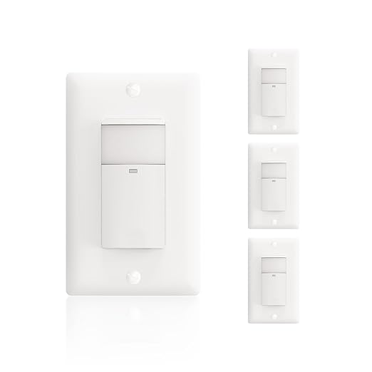 ECOELER PIR Motion Sensor Light Switch, Occupancy Motion Detector Wall Switch by ECOELER
