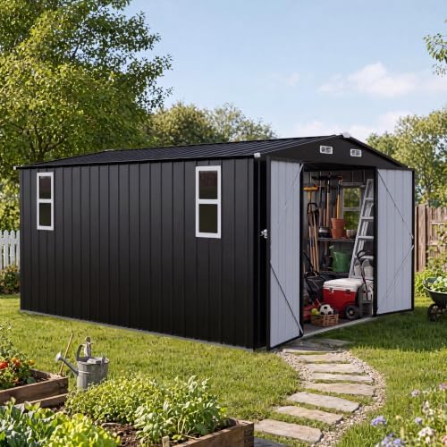 lausaint home 10 x 12 ft outdoor storage, close-up detail