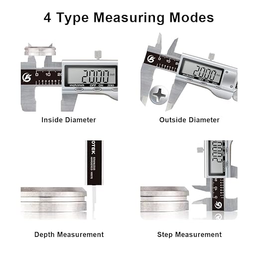 KETOTEK Digital Caliper 6 Inch Measuring Tool, Stainless Steel Electronic - Image 5