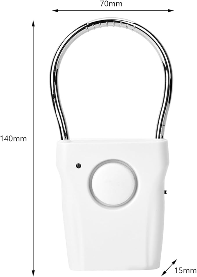BORDSTRACT Door Handle Alarm, 120dB Vibration and Touching Triggered Portable - Image 2