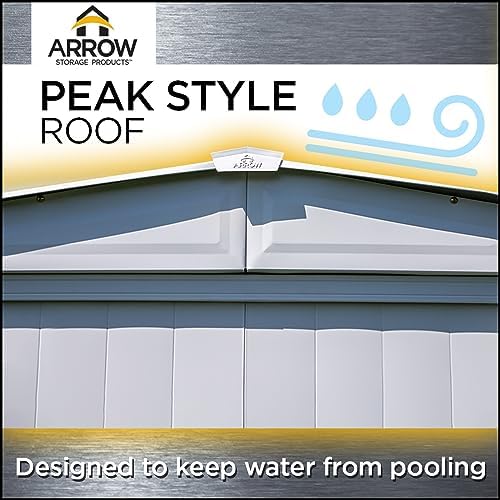 arrow classic metal shed, 12 x 12, blue, package contents